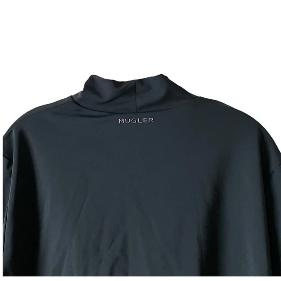 MUGLER x H&M Super-fitted Elegant Black Cut-Out Jersey Shirt Men’s Size 3XL - Picture 10 of 13